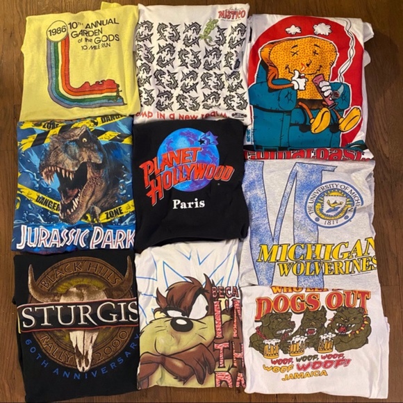 Vintage Other - True Vintage T Shirt Mystery Box Lot of 5 80s 90s